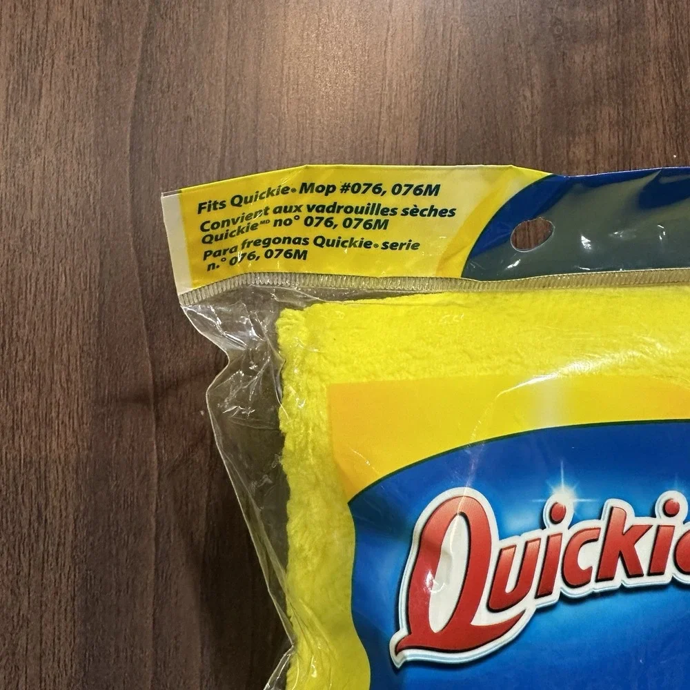 QUICKIE Lift-Off Microfiber Floor Mop Refill Hardwood Tile, BRAND NEW SEALED